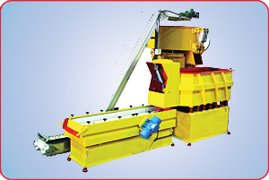 VIBRATORY PROCESSING IN TUB FINISHER, SEPARATING PARTS & MEDIA ON SCREEN