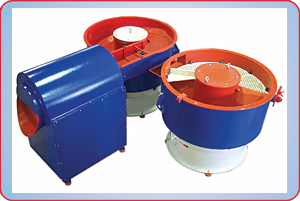 VIBRATORY FINISHER DISCHARGING